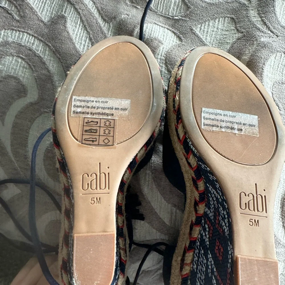 Cabi isla blue wedge sandal - Picture 6 of 6